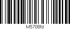 Código de barras (EAN, GTIN, SKU, ISBN): 'M5706fd'
