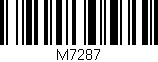 Código de barras (EAN, GTIN, SKU, ISBN): 'M7287'