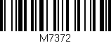 Código de barras (EAN, GTIN, SKU, ISBN): 'M7372'