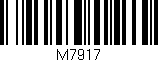 Código de barras (EAN, GTIN, SKU, ISBN): 'M7917'