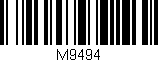 Código de barras (EAN, GTIN, SKU, ISBN): 'M9494'