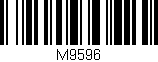 Código de barras (EAN, GTIN, SKU, ISBN): 'M9596'