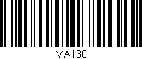 Código de barras (EAN, GTIN, SKU, ISBN): 'MA130'
