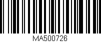 Código de barras (EAN, GTIN, SKU, ISBN): 'MA500726'