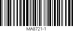 Código de barras (EAN, GTIN, SKU, ISBN): 'MA8721-1'