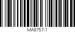 Código de barras (EAN, GTIN, SKU, ISBN): 'MA8757-1'