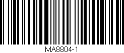 Código de barras (EAN, GTIN, SKU, ISBN): 'MA8804-1'