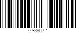 Código de barras (EAN, GTIN, SKU, ISBN): 'MA8807-1'