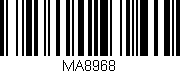 Código de barras (EAN, GTIN, SKU, ISBN): 'MA8968'