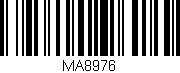 Código de barras (EAN, GTIN, SKU, ISBN): 'MA8976'