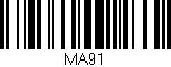 Código de barras (EAN, GTIN, SKU, ISBN): 'MA91'