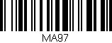 Código de barras (EAN, GTIN, SKU, ISBN): 'MA97'