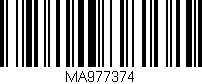 Código de barras (EAN, GTIN, SKU, ISBN): 'MA977374'