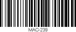 Código de barras (EAN, GTIN, SKU, ISBN): 'MAC-239'