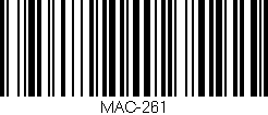 Código de barras (EAN, GTIN, SKU, ISBN): 'MAC-261'