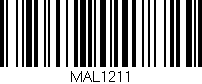 Código de barras (EAN, GTIN, SKU, ISBN): 'MAL1211'