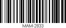 Código de barras (EAN, GTIN, SKU, ISBN): 'MAM-2833'