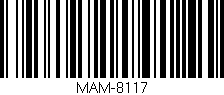 Código de barras (EAN, GTIN, SKU, ISBN): 'MAM-8117'