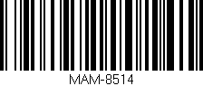 Código de barras (EAN, GTIN, SKU, ISBN): 'MAM-8514'