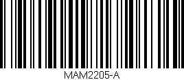 Código de barras (EAN, GTIN, SKU, ISBN): 'MAM2205-A'