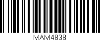 Código de barras (EAN, GTIN, SKU, ISBN): 'MAM4838'