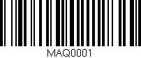 Código de barras (EAN, GTIN, SKU, ISBN): 'MAQ0001'