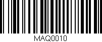 Código de barras (EAN, GTIN, SKU, ISBN): 'MAQ0010'