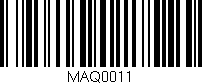 Código de barras (EAN, GTIN, SKU, ISBN): 'MAQ0011'