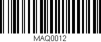 Código de barras (EAN, GTIN, SKU, ISBN): 'MAQ0012'