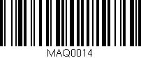 Código de barras (EAN, GTIN, SKU, ISBN): 'MAQ0014'