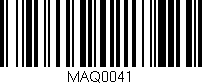 Código de barras (EAN, GTIN, SKU, ISBN): 'MAQ0041'