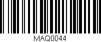 Código de barras (EAN, GTIN, SKU, ISBN): 'MAQ0044'