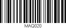 Código de barras (EAN, GTIN, SKU, ISBN): 'MAQ020'