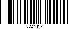 Código de barras (EAN, GTIN, SKU, ISBN): 'MAQ026'