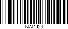 Código de barras (EAN, GTIN, SKU, ISBN): 'MAQ028'
