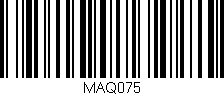 Código de barras (EAN, GTIN, SKU, ISBN): 'MAQ075'