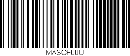 Código de barras (EAN, GTIN, SKU, ISBN): 'MASCF00U'