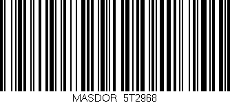 Código de barras (EAN, GTIN, SKU, ISBN): 'MASDOR_5T2968'