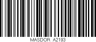 Código de barras (EAN, GTIN, SKU, ISBN): 'MASDOR_A2193'