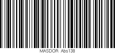 Código de barras (EAN, GTIN, SKU, ISBN): 'MASDOR_Abs138'