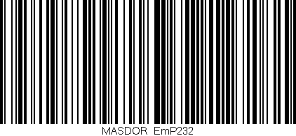 Código de barras (EAN, GTIN, SKU, ISBN): 'MASDOR_EmP232'