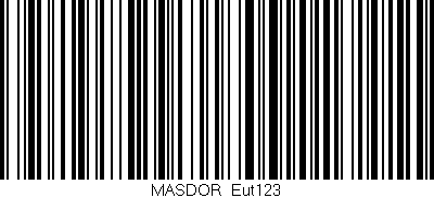 Código de barras (EAN, GTIN, SKU, ISBN): 'MASDOR_Eut123'