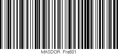 Código de barras (EAN, GTIN, SKU, ISBN): 'MASDOR_Fra601'