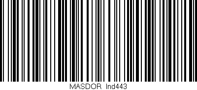 Código de barras (EAN, GTIN, SKU, ISBN): 'MASDOR_Ind443'