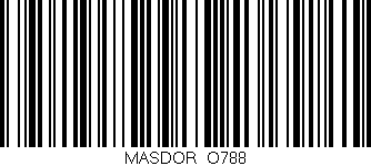 Código de barras (EAN, GTIN, SKU, ISBN): 'MASDOR_O788'
