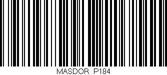 Código de barras (EAN, GTIN, SKU, ISBN): 'MASDOR_P184'