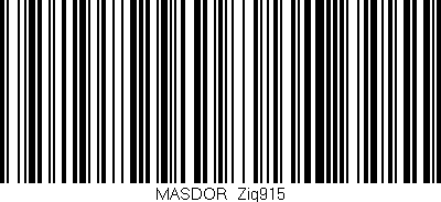 Código de barras (EAN, GTIN, SKU, ISBN): 'MASDOR_Zig915'
