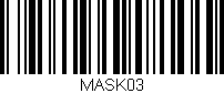 Código de barras (EAN, GTIN, SKU, ISBN): 'MASK03'