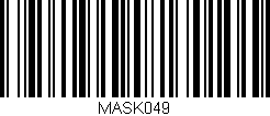 Código de barras (EAN, GTIN, SKU, ISBN): 'MASK049'