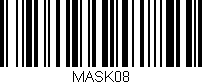 Código de barras (EAN, GTIN, SKU, ISBN): 'MASK08'